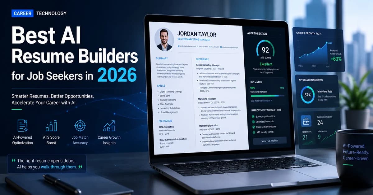 Best AI Resume Builders for Job Seekers in 2026